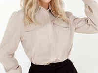 Свободная рубашка из фактурного льна