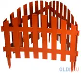 Забор декоративный "винтаж", 28 х 300 см, терракот, россия// palisad