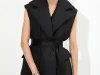 Жилет с поясом vassa&co