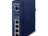 Ip30 industrial 1-port 60w ultra poe to 4-port 802.3af/at gigabit poe