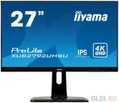 Монитор 27" iiyama xub2792uhsu-b1 черный ips 3840x2160 300 cd/m^2 4 ms