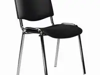 Стул staff "iso lite cf-008", хром, кожзам черный (z-11), 532567