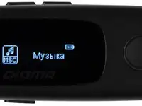 Плеер flash digma u4 8gb черный/0.91"/fm/microsdhc