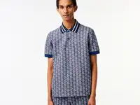 Мужское поло lacoste classic fit с монограммой