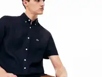 Мужская льняная рубашка lacoste regular fit