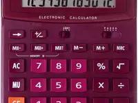 Калькулятор настольный staff stf-888-12-wr 12-разрядный бордовый 250454