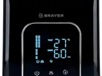 4703br ультразвуковой увлажнитель brayer, 4,5 л, 25 м,( 40-80%), таймер, дисплей,
