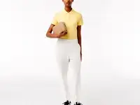 Женское поло lacoste slim fit из эластичного хлопка