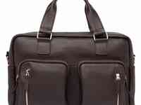 Деловая сумка большого объема kingston brown