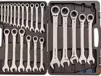 Набор ключей комбинированных, трещоточных 22 шт.// matrix