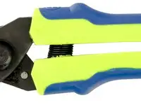 Секатор, 220 мм, возвр. пружина, оксид.покрытие, пласт. ручки, зубчатый (горизонт) россия//