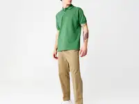 Мужские зауженные брюки чинос lacoste slim fit из эластичного хлопка