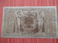 1000 марок 1910г. 63..25 зеленая печать!
