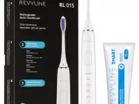 Звуковая зубная щетка Revyline RL 015 белая и зубная паста
