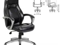 Кресло офисное brabix "turbo ex-569", экокожа, спортивный дизайн, черное, 531014