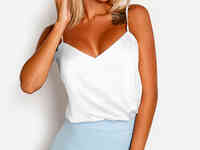 Свободный шелковый топ