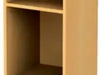 Шкаф (стеллаж) "канц", 350х330х1830 мм, 4 полки, цвет бук невский, кк32.10