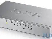 Коммутатор zyxel gs-108b v3, 8 портов 1000 мбит/с, настольный, металлический корпус