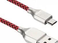 Кабель microusb 1м acd acd-u927-m1r круглый черный/красный