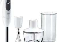 Блендер погружной braun mq 3135 wh sauce 750вт белый