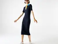 Женское платье lacoste с воротником-поло