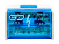 Шина нулевая в корпусе TTD 2х15N Энергия (синяя)