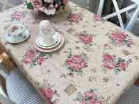 Итальянская скатерть, тефлоновое покрытие, Пионы Топ качество метражом