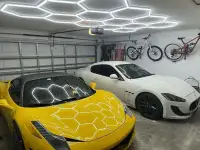 LED светильники соты линии любой рисунок для гаража, фотография 2