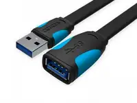Кабель удлинительный usb 3.0 am-af 1.5м vention vas-a13-b150 плоский
