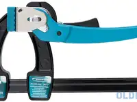 Струбцина реечная быстрозажимная gross 20717 4/100мм  металлич корпус, рычажный храповый