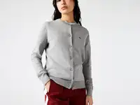 Женский хлопковый кардиган lacoste на пуговицах