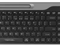 Клавиатура a4tech fstyler fbk25 черный/серый usb беспроводная bt/radio slim multimedia