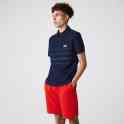 Мужское поло lacoste regular fit из текстурированного хлопка, фотография 3