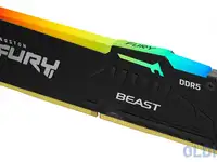 Оперативная память для компьютера kingston fury beast rgb dimm 16gb ddr5
