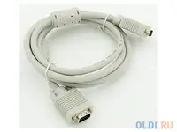 Кабель vga 3.0м gembird premium тройной экран ферритовые кольца