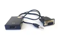 Адаптер ViTi VHD VGA на HDMI, с аудио Оптом