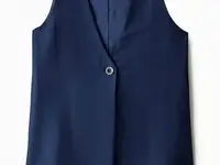 Жилет button blue