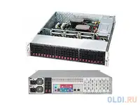 Корпус supermicro cse-216be1c-r920lpb 2u, 24x2.5"hdd, single sas3 (12gbps) expanders, lp ,