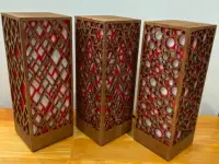 Красный Интерьерный светильник - ночник, фотография 12