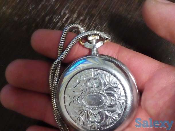 Карманные часы советские антиквар, молния, фотография 3