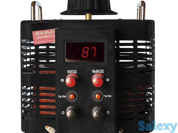 Автотрансформатор (латр) энергия black series tdgc2-5ква 15а (0-300v) однофазный, фотография 1