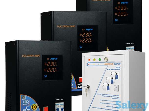 Трехфазный релейный стабилизатор напряжения энергия voltron 15000 (hp), фотография 1