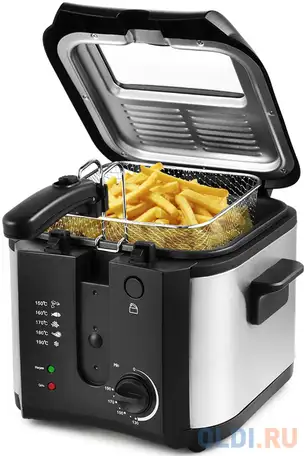 2024-кт фритюрница kitfort мощность: 1450–1600 вт.ёмкость чаши: 5,3 л.объём корзины: 2,3, фотография 1