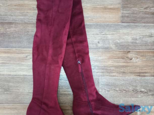 Сапоги ботфорты Zara, фотография 1