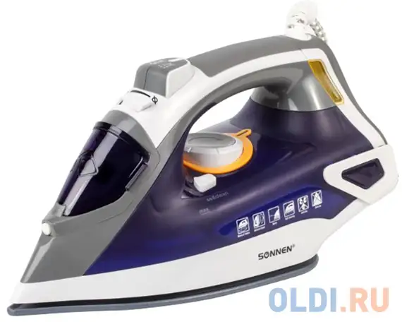 Утюг sonnen si-240 2600вт фиолетовый, фотография 1