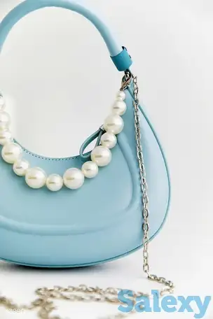 Голубая сумка half moon, фотография 1