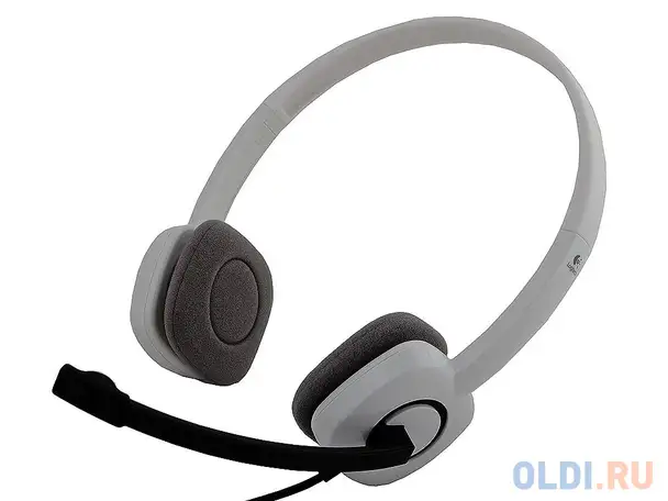 (981-000350) гарнитура logitech stereo headset h150, cloud white, фотография 1