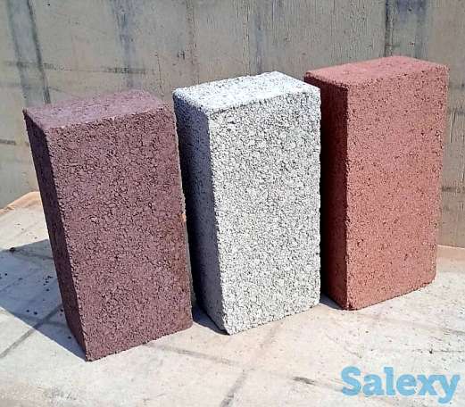 Пескоблок, стандартный угловой, перегородочный, декоративный, кирпич, фотография 6