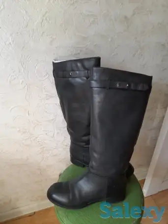 Продам зимние кожанные сапоги. Брендовые. Размер 39-40, фотография 6