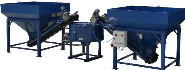 Бетонный мини завод полуавтоматический SUMAB 3 м3час, фотография 2